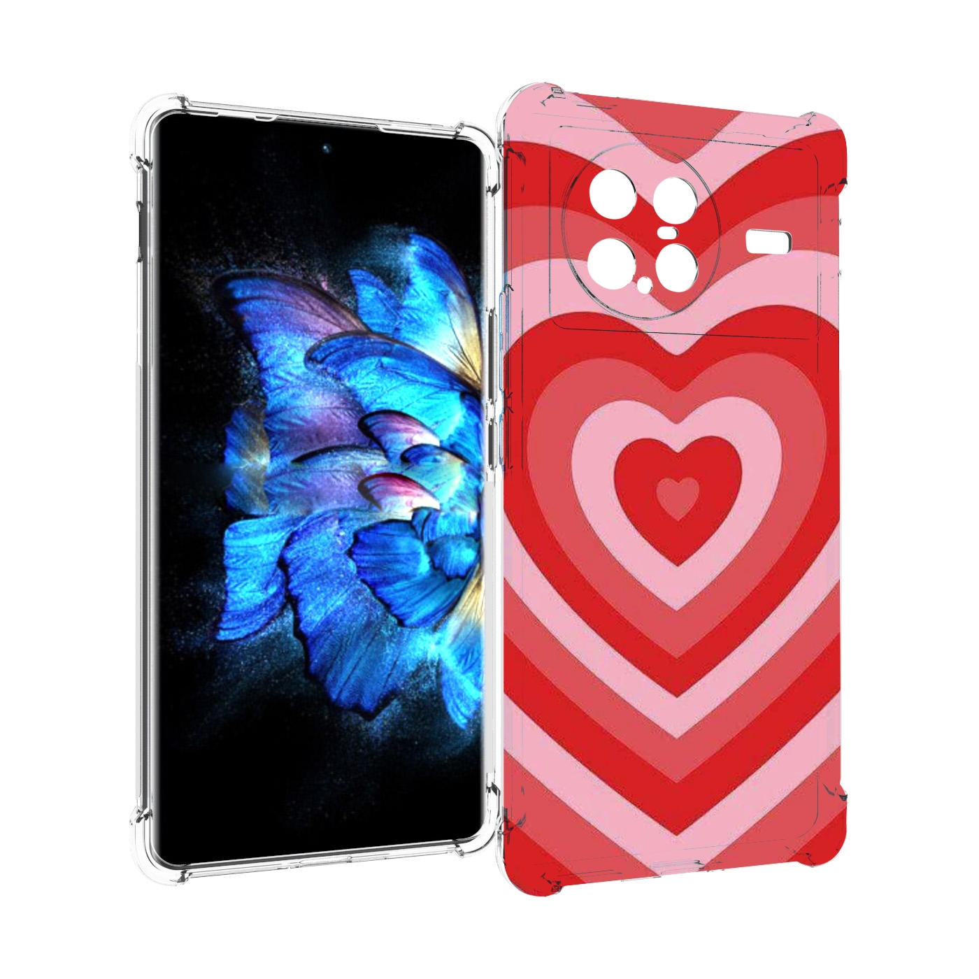 

Чехол MyPads завораживающее сердце женский для Vivo X Note 5G, Прозрачный, Tocco