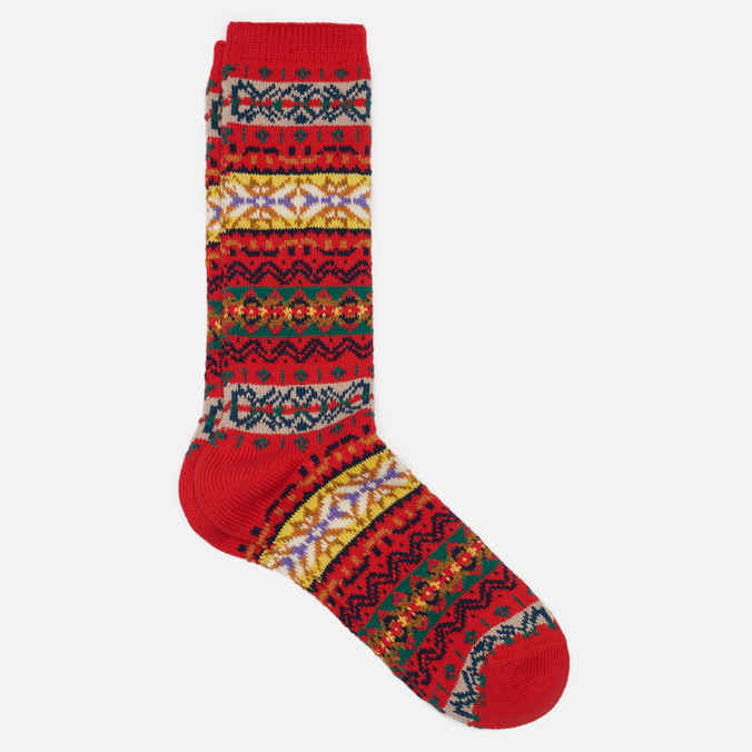 

Носки Anonymous Ism Fair Isle Crew красный, Размер 44-46 EU, Fair Isle Crew