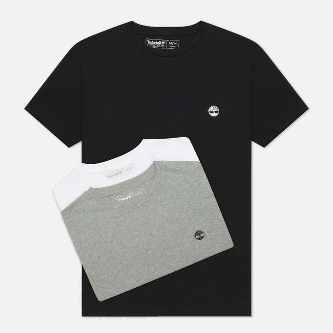 

Комплект мужских футболок Timberland 3-Pack Basic Jersey Crew комбинированный, Размер S, Разноцветный, 3-Pack Basic Jersey Crew
