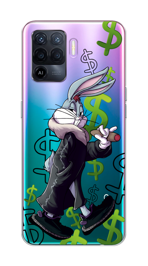 

Чехол на Oppo Reno 5 Lite "Rich Bugs Bunny", Зеленый;черный;голубой, 255150-6