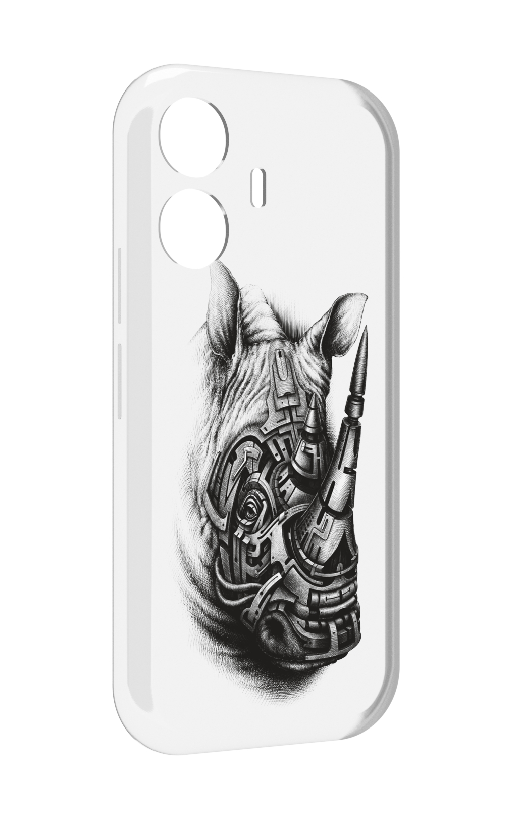 

Чехол MyPads стальной носорог для Vivo Y77E / Vivo iQOO Z6 Lite, Прозрачный, Tocco