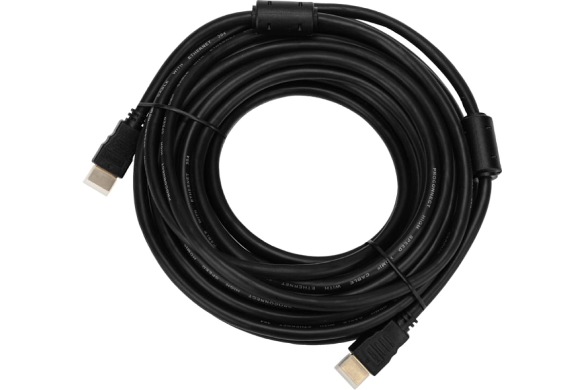 Кабель Proconnect HDMI - HDMI, 15м черный (17-6209-6)