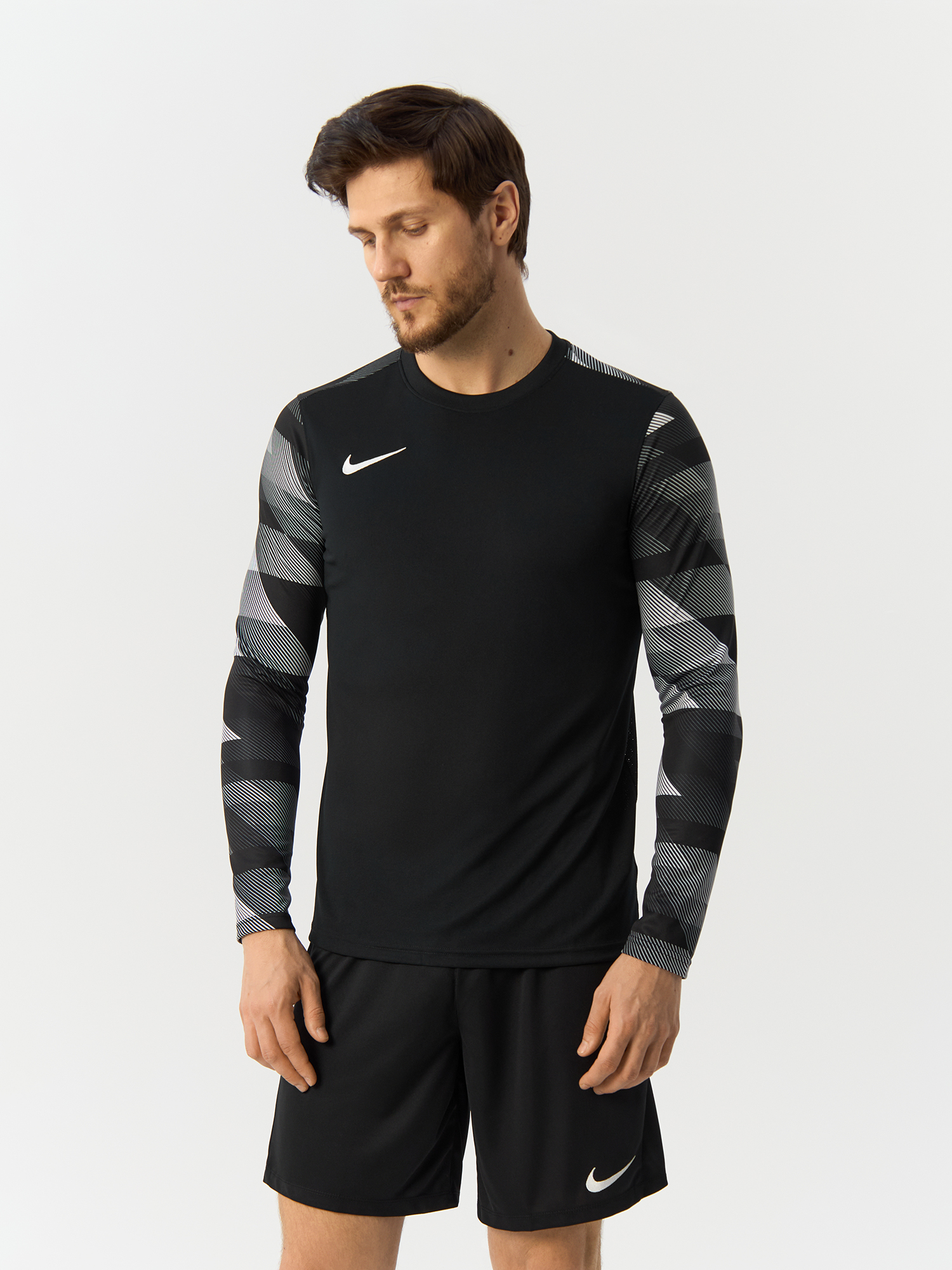 

Лонгслив для футбола Nike Park IV CJ6066-010 чёрный размер M, Черный;белый, Park IV