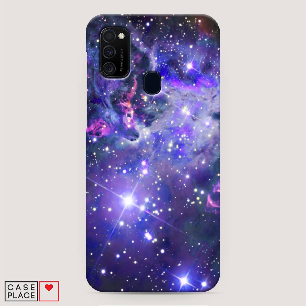 

Пластиковый чехол "Яркая галактика" на Samsung Galaxy M21, 29720-3