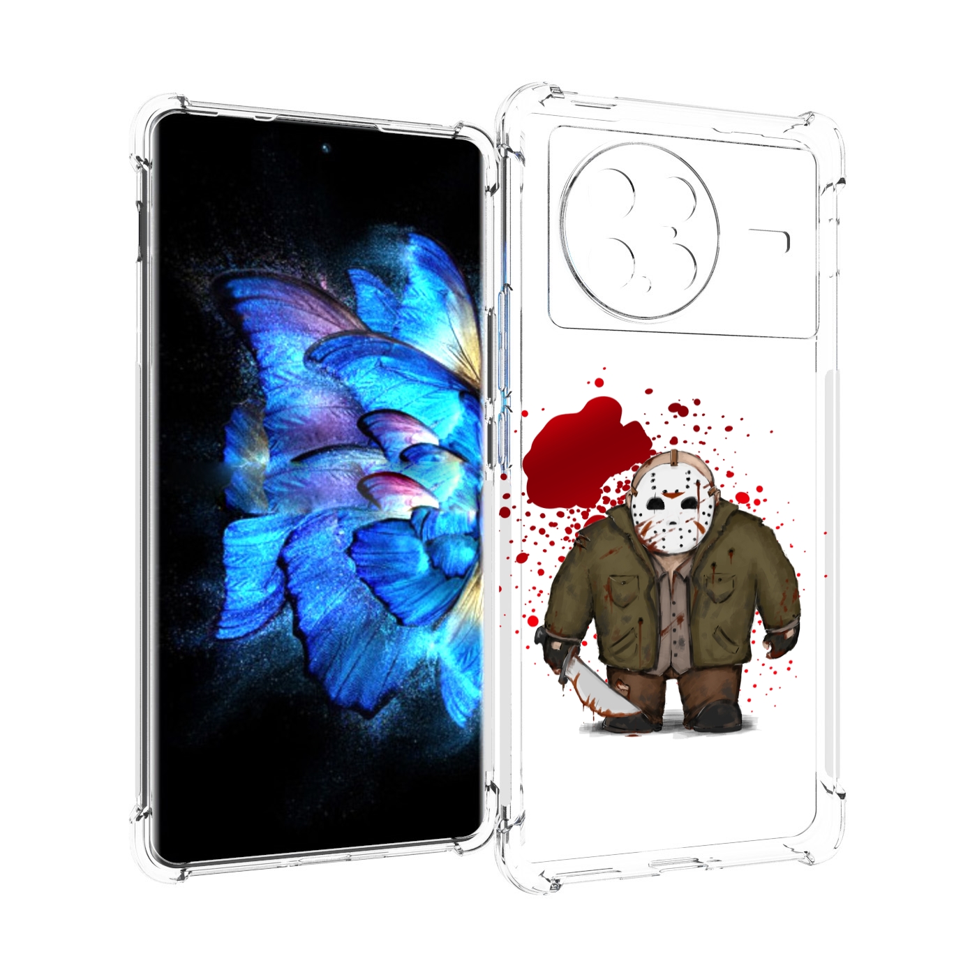 

Чехол MyPads джейсон для Vivo X Note 5G, Прозрачный, Tocco