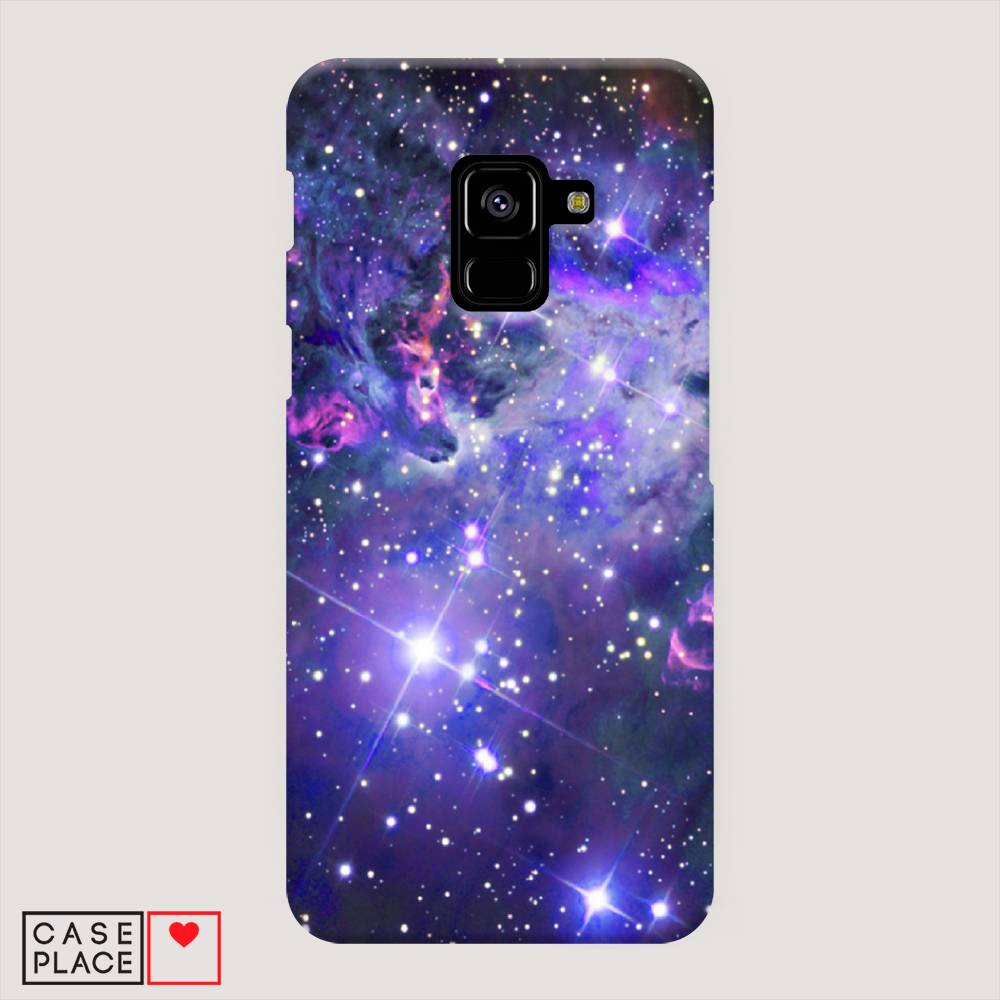 

Пластиковый чехол "Яркая галактика" на Samsung Galaxy A8 2018, 25420-3