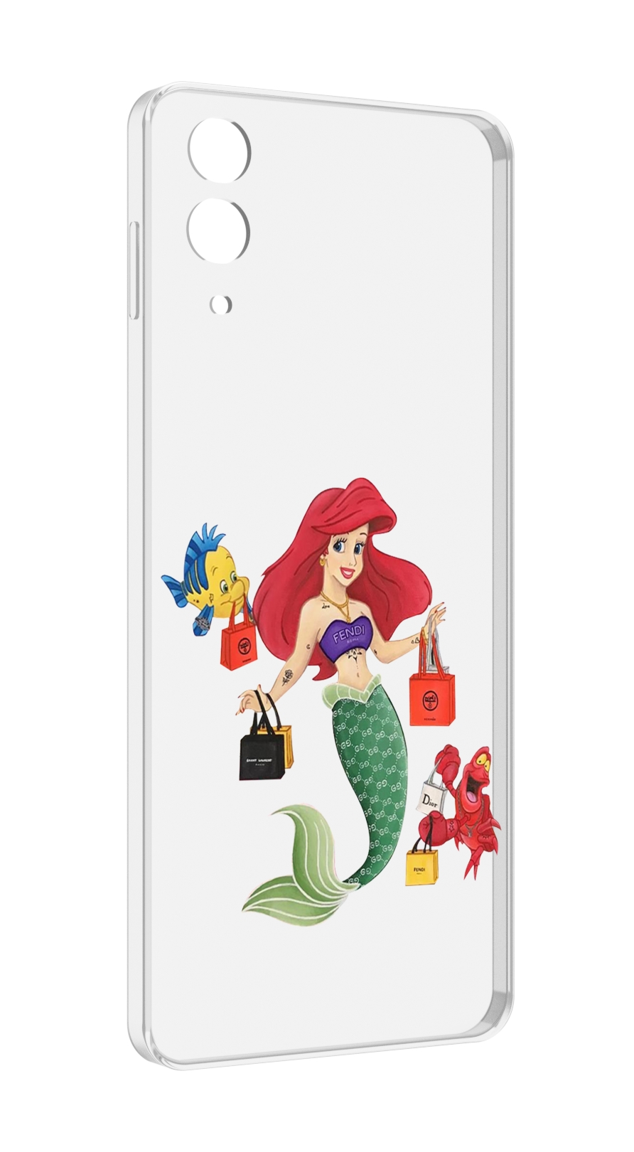 

Чехол MyPads модная-русалка женский для Samsung Galaxy Z Flip 4 (SM-F721), Прозрачный, Tocco