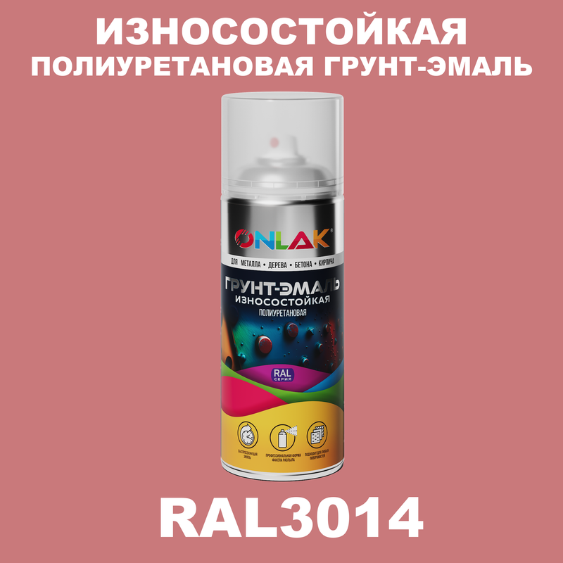 

Грунт-эмаль полиуретановая ONLAK RAL3014, Красный, RAL-PUPM-SPREY