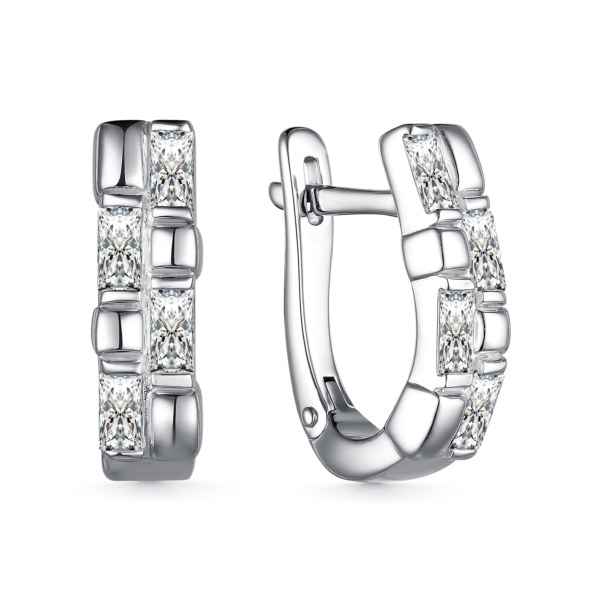 

Серьги из серебра ЯХОНТ Золотой 2722503, фианит, 2722503