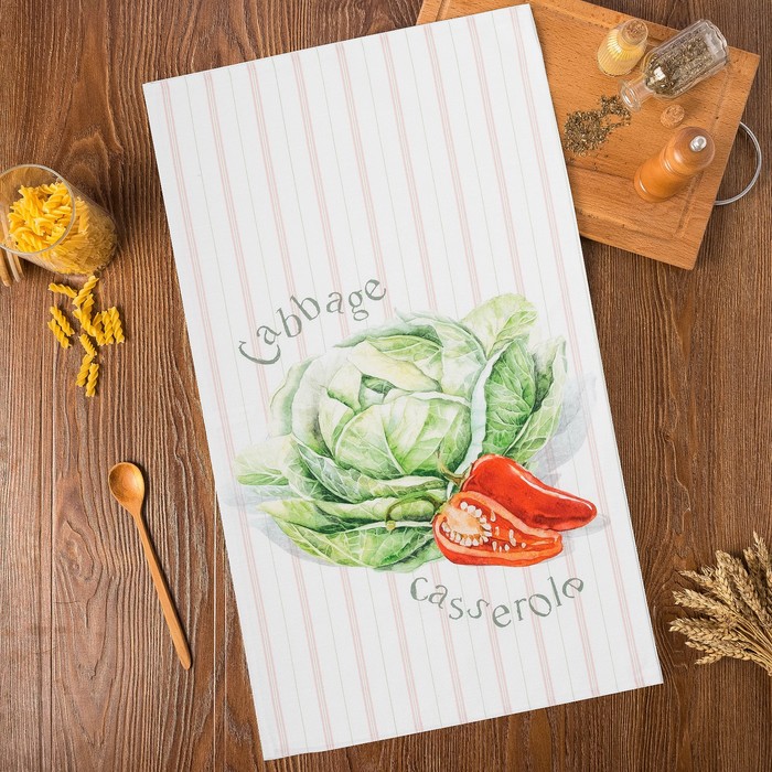 

Полотенце "Этель" Vegetable 40х73 см, 100% хлопок, репс 210 г/м2, Vegetable