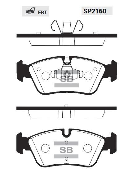 

Тормозные колодки Sangsin brake передние SP2160