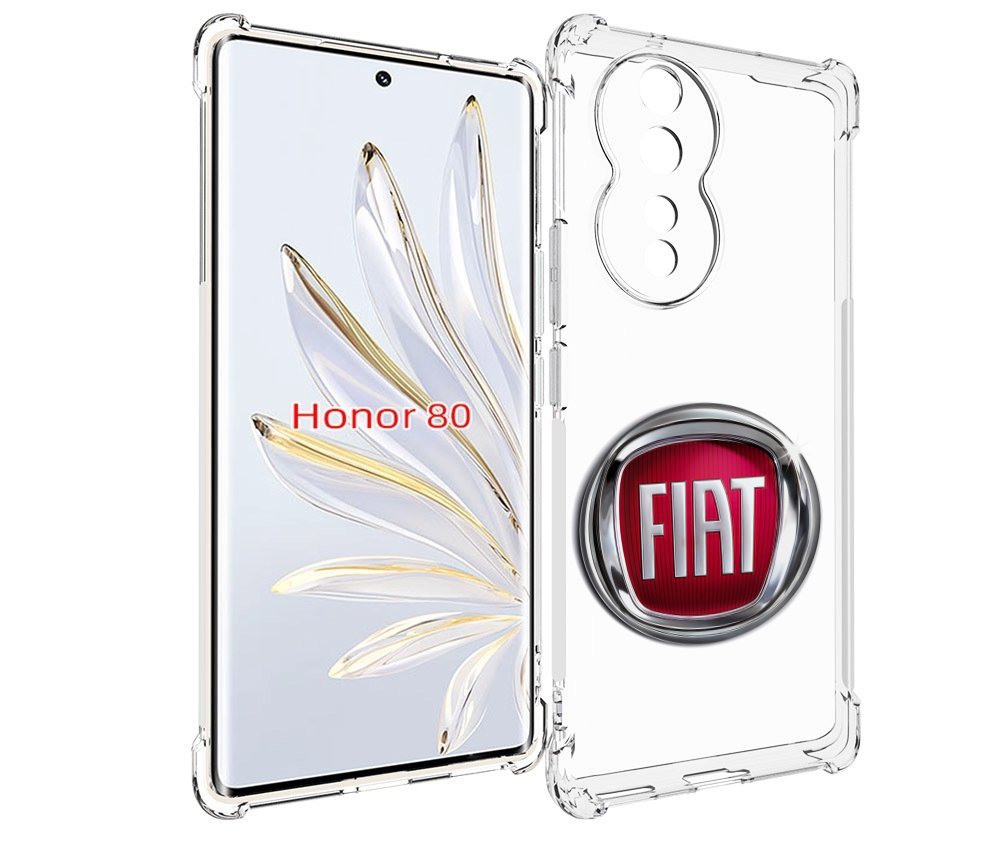 

Чехол MyPads fiat мужской для Honor 80, Прозрачный, Tocco