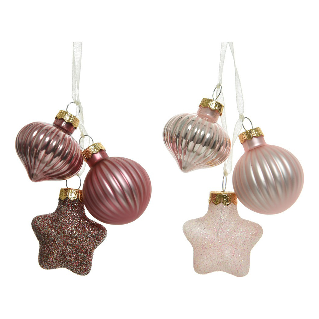 

Елочные украшения Kaemingk Звезда Капля Шар 3 шт в ассортименте 9121037