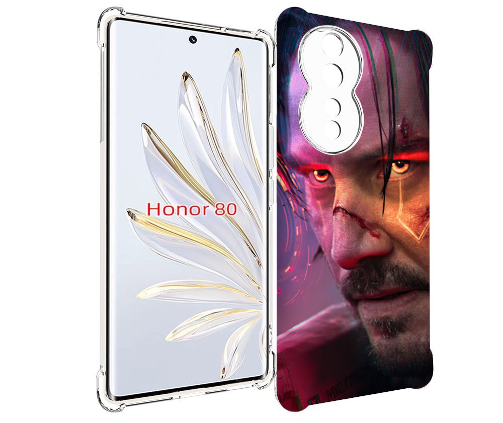 

Чехол MyPads cyberpunk 2077 Джонни Сильверхенд для Honor 80, Прозрачный, Tocco