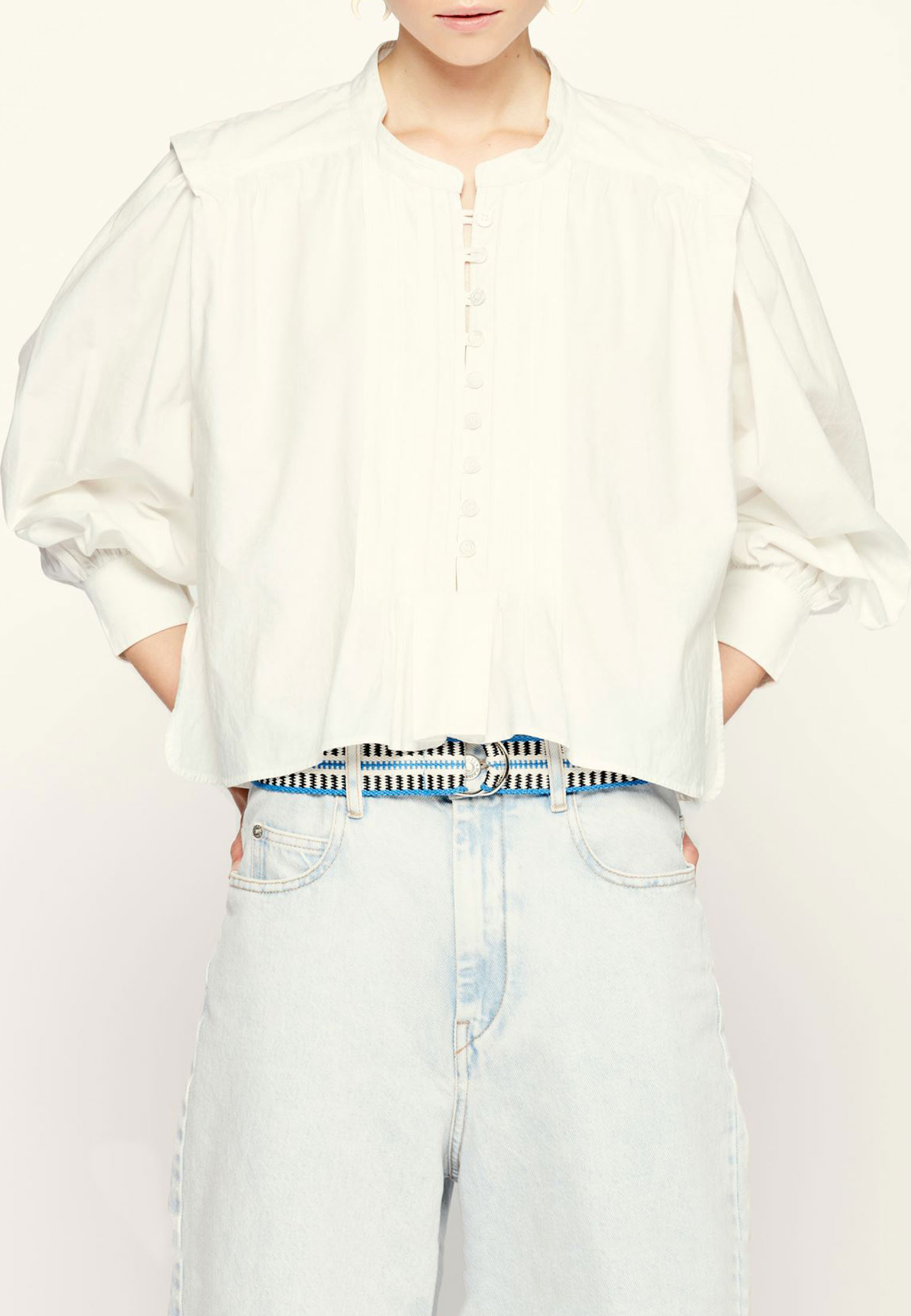 

Блуза женская ETOILE Isabel Marant 125469 белая 34 FR, Белый, 125469
