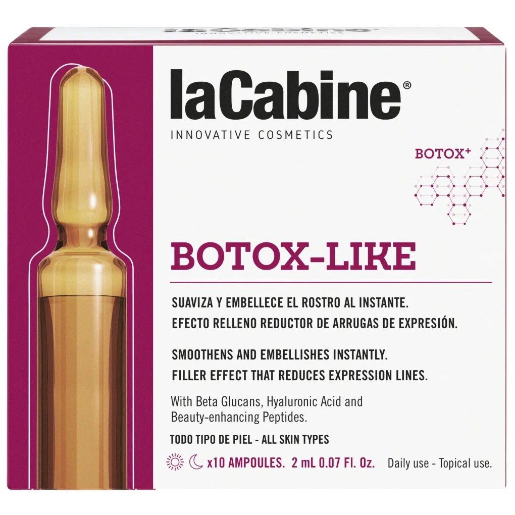Сыворотка для лица La Cabine Botox Like Ampoules концентрированная, 10х2 мл концентрированная сыворотка la cabine revive elixir ampoules эликсир омоложения 1шт 2 мл