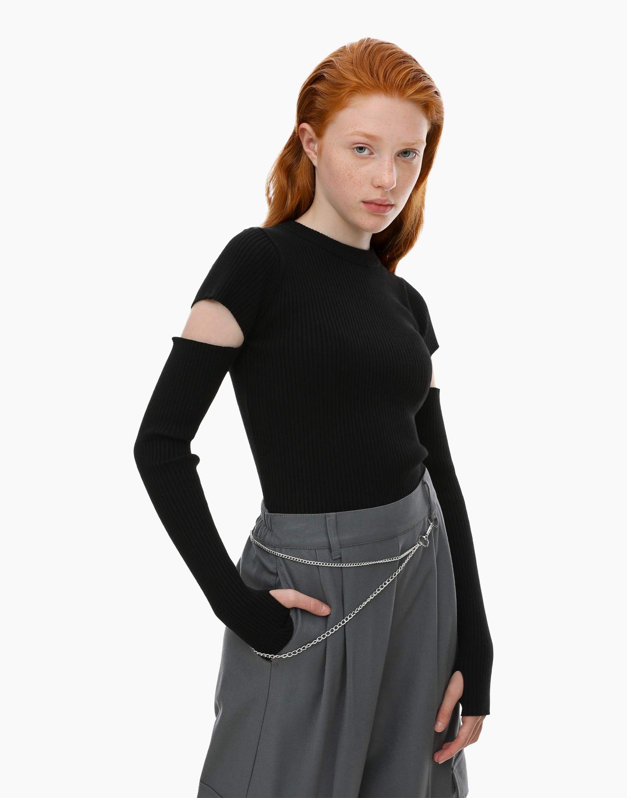 

Джемпер детский Gloria Jeans GSW006275, черный, 134, GSW006275