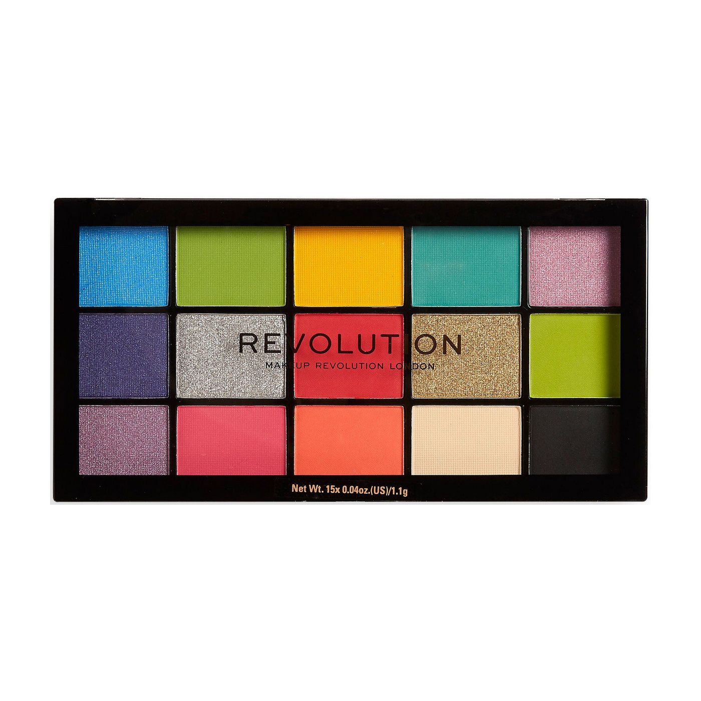 Палетка теней для век REVOLUTION MAKEUP Re-Loaded Palette Euphoria, 15 цветов, 16,5 г тени для век revolution makeup re loaded palette provocative 15 5 г