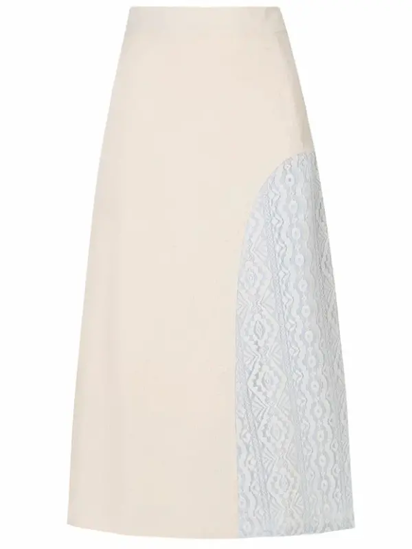 Юбка женская de fil blanc С-2-3 белая 46 RU