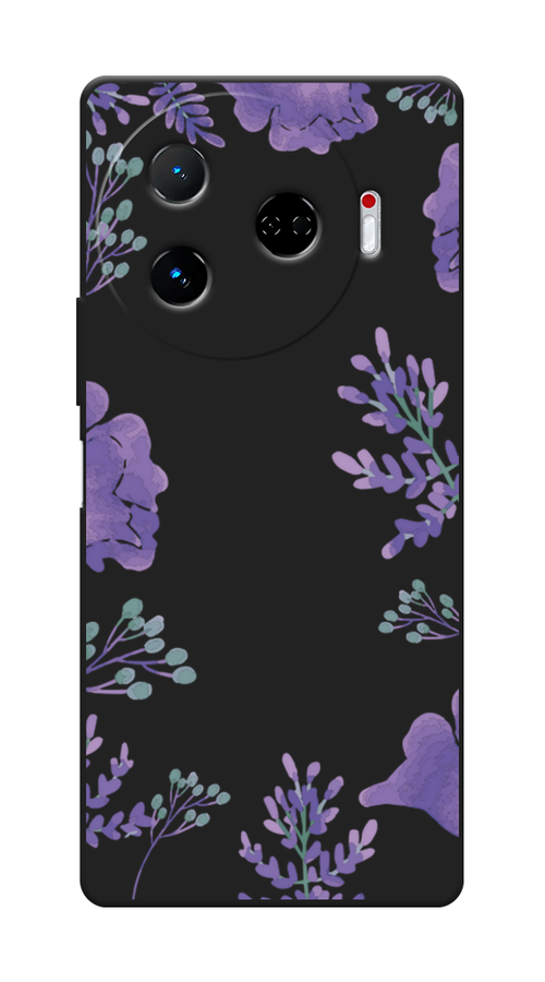 

Чехол Awog 305152-1 для Tecno Camon 30 Pro 5G "Сиреневая цветочная рамка", Прозрачный;фиолетовый, 305152-1