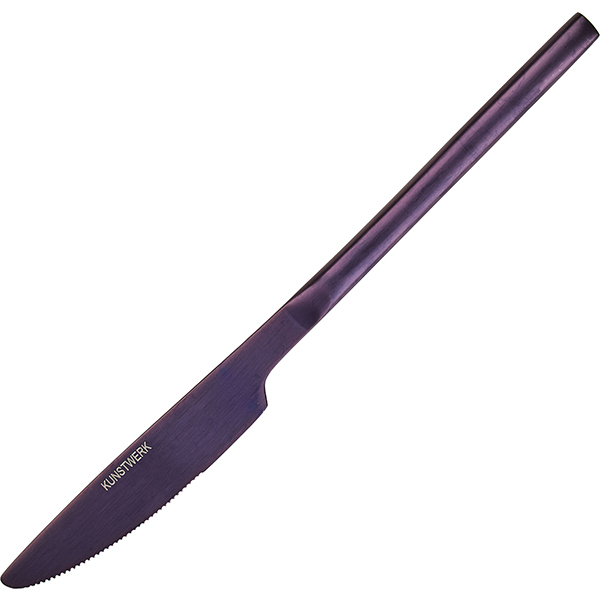 Нож столовый Kunstwerk Саппоро бэйсик длина 22см, нерж.сталь, фиолетовый
