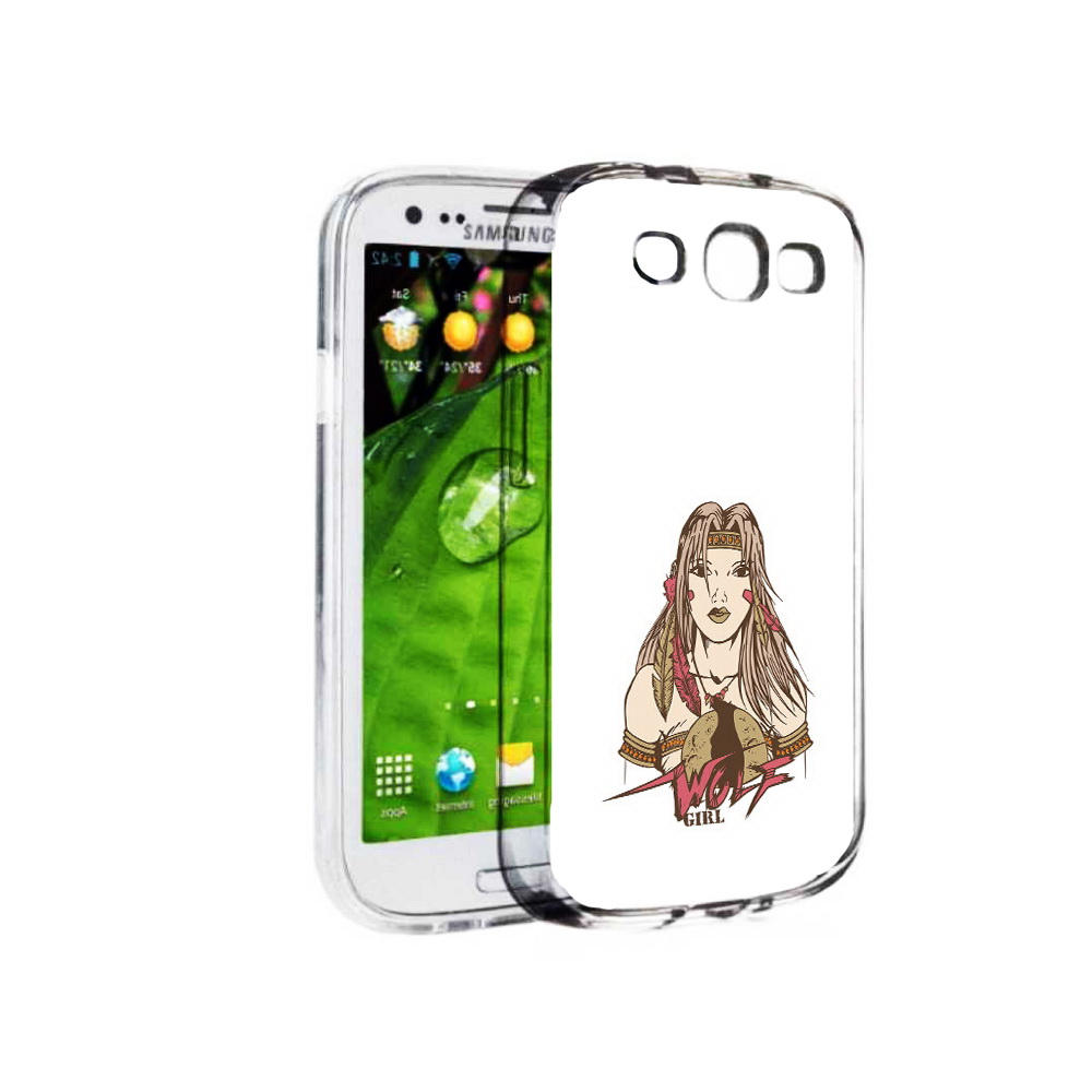 

Чехол MyPads Tocco для Samsung Galaxy S3 девушка волк (PT123108.507.306), Прозрачный, Tocco