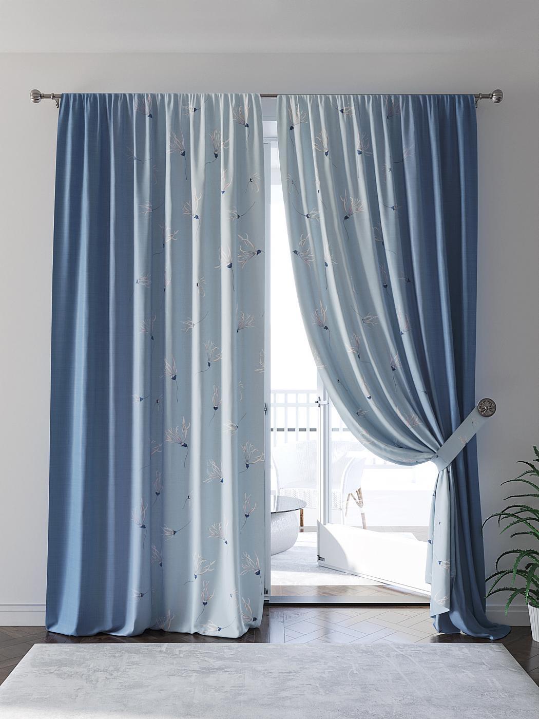 

Комплекты штор AT HOME / шторы в комнату 150х280 см / Фекронис (синий), 945803
