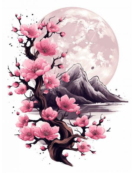 

Алмазная мозаика без подрамника Сакура, 130x100 см, 50 цветов, 67755, РА-490