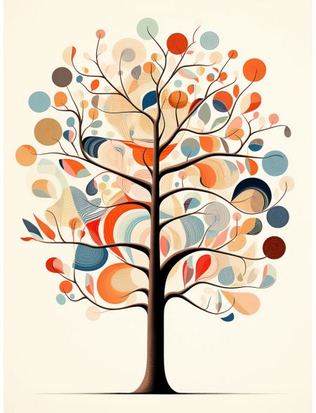 

Алмазная мозаика на подрамнике Древо, 50x40 см, 50 цветов, 67754, ПРА-489