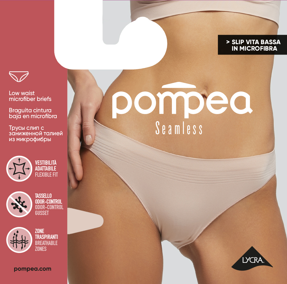 

Трусы женские Pompea SEAMLESS бежевые L/XL, Бежевый, SEAMLESS