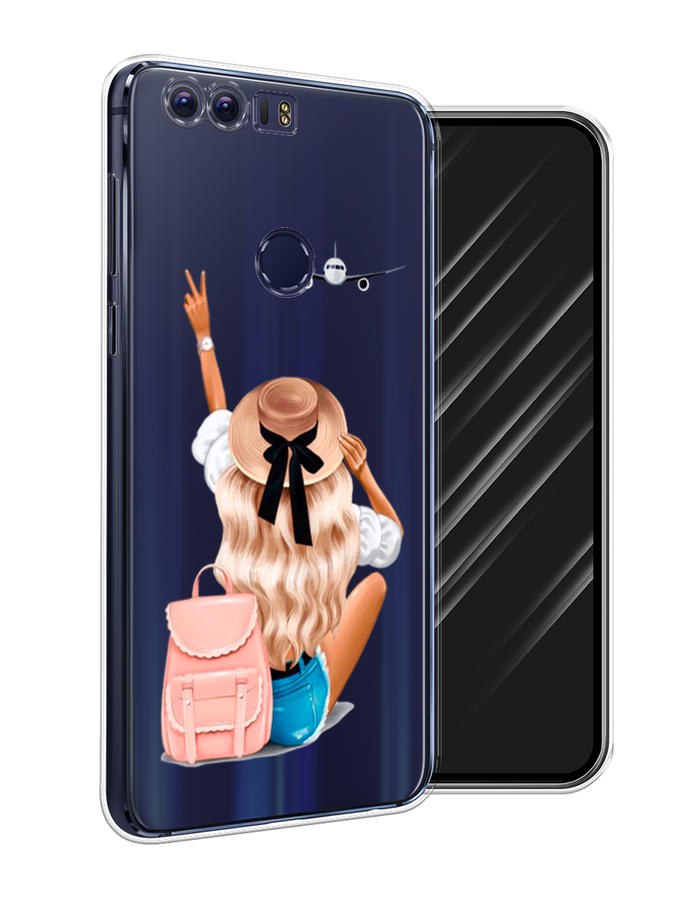 

Чехол Awog на Honor 8 "Автостопом самолетом", Разноцветный, 60950-7
