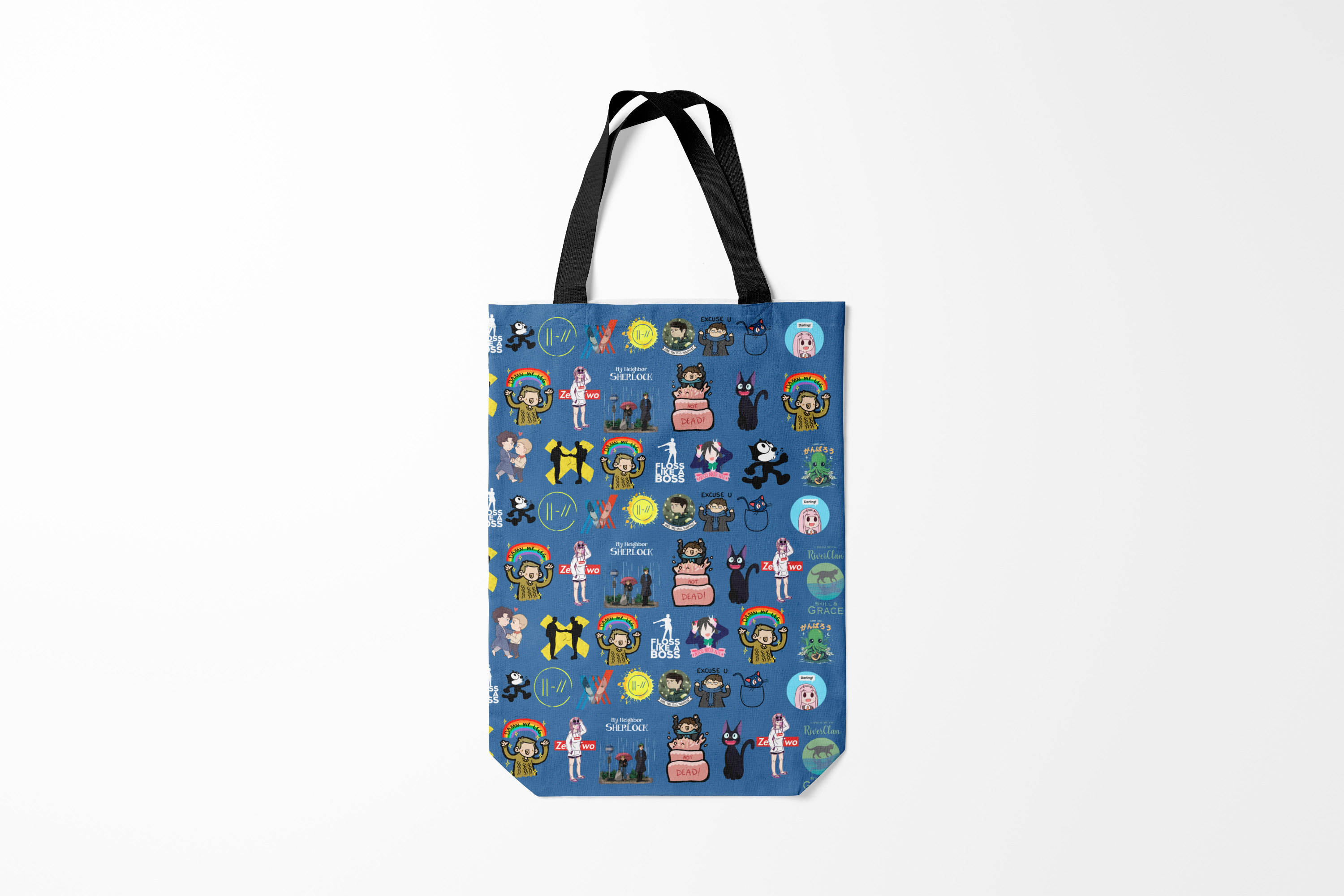 

Сумка шoппер унисекс Burnettie Разные стикербомбинг new, черный, Разные стикербомбинг new