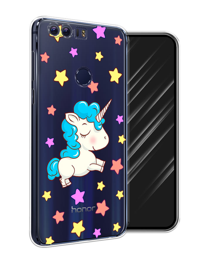 

Чехол Awog на Honor 8 "Звездный единорог", Разноцветный, 60950-2
