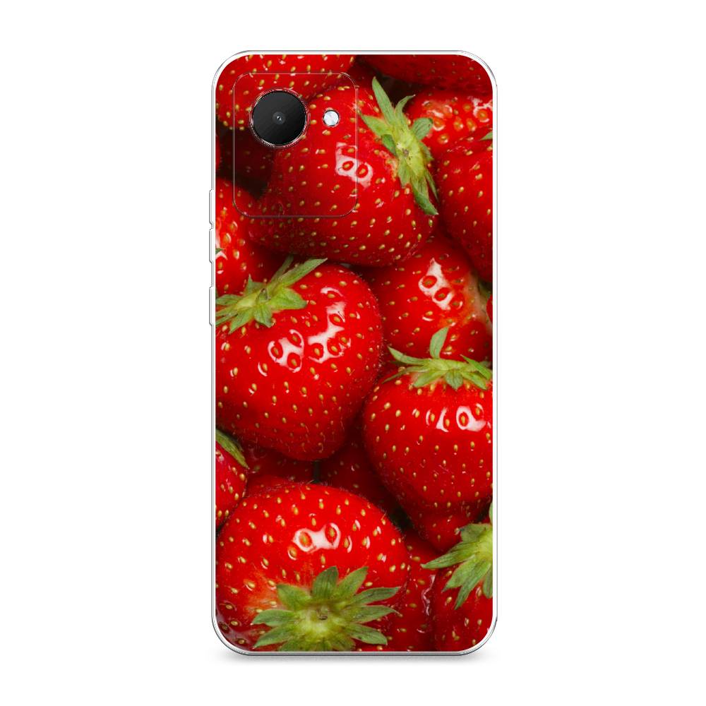 

Силиконовый чехол "Клубника" на Realme C30, 2510550-10