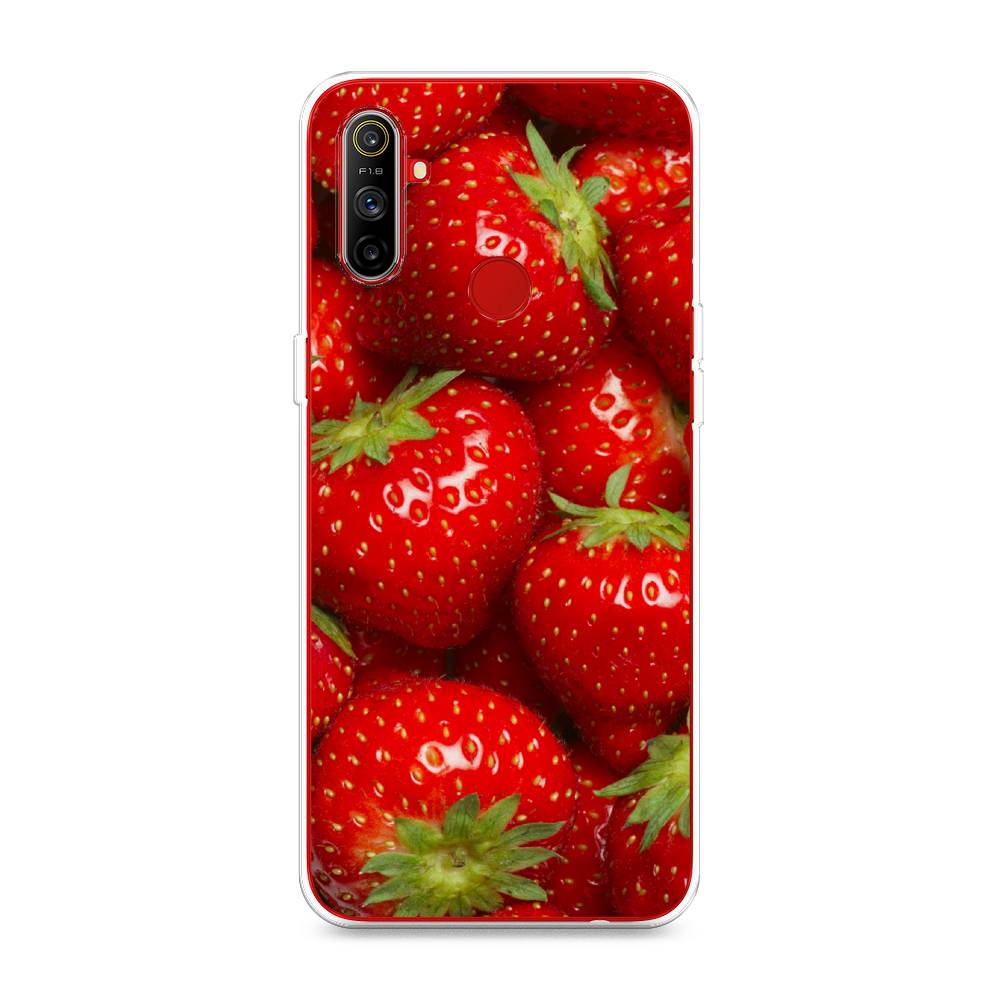 

Чехол Awog на Realme C3 "Клубника", Разноцветный, 253050-10