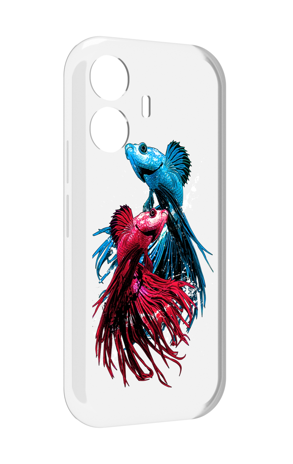 

Чехол MyPads рыбы петушки для Vivo Y77E / Vivo iQOO Z6 Lite, Прозрачный, Tocco