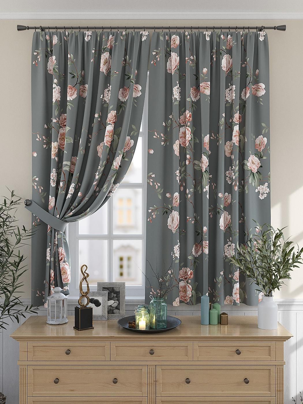 

Комплекты штор AT HOME / шторы в комнату 150х180 см / Риноранс (серый), 925380