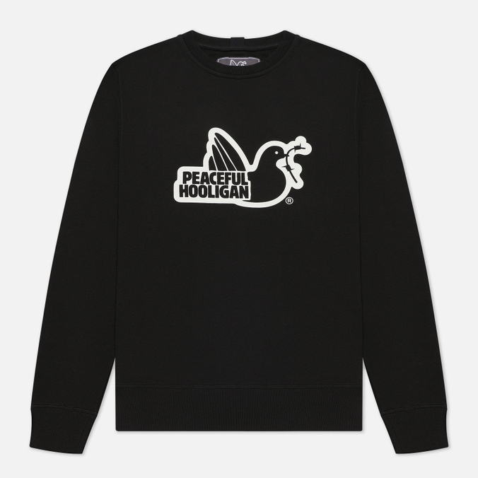 

Мужская толстовка Peaceful Hooligan Outline Dove Crew Neck чёрный, Размер XXXL, Черный, Outline Dove Crew Neck