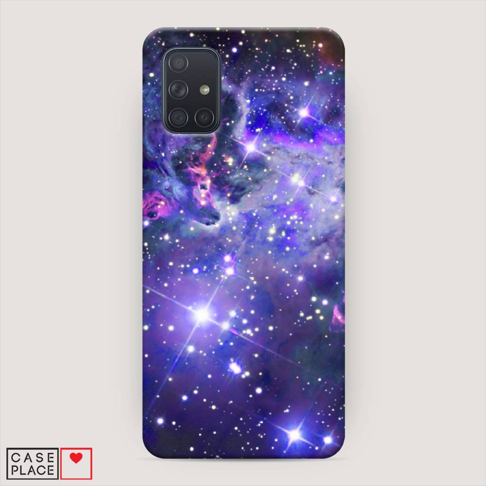 

Пластиковый чехол "Яркая галактика" на Samsung Galaxy A71, 29020-3