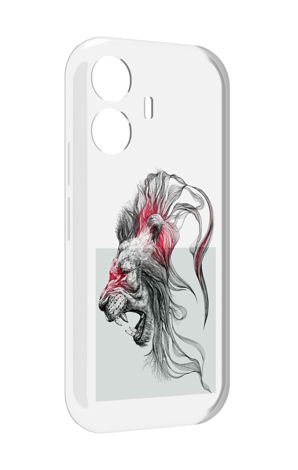 

Чехол MyPads разъяренный лев для Vivo Y77E / Vivo iQOO Z6 Lite, Прозрачный, Tocco