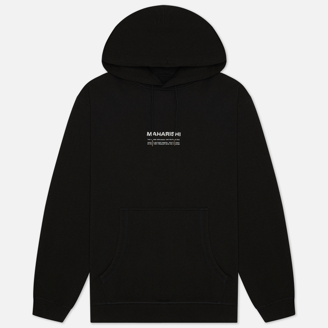 

Мужская толстовка maharishi Organic Hooded Military Type Embroidery чёрный, Размер S, Черный, Organic Hooded Military Type Embroidery