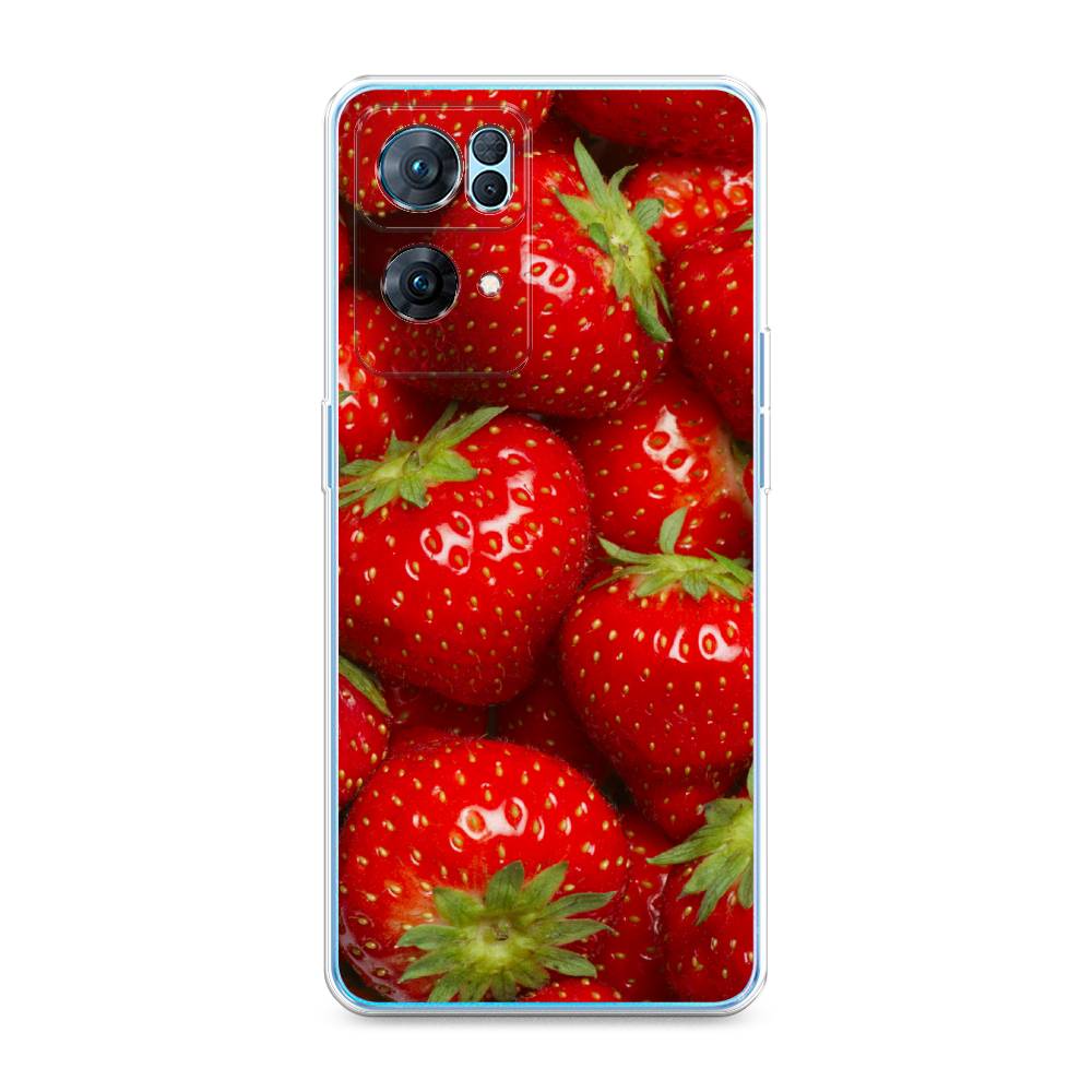 

Чехол Awog на Oppo Reno 7 Pro "Клубника", Разноцветный, 258250-10