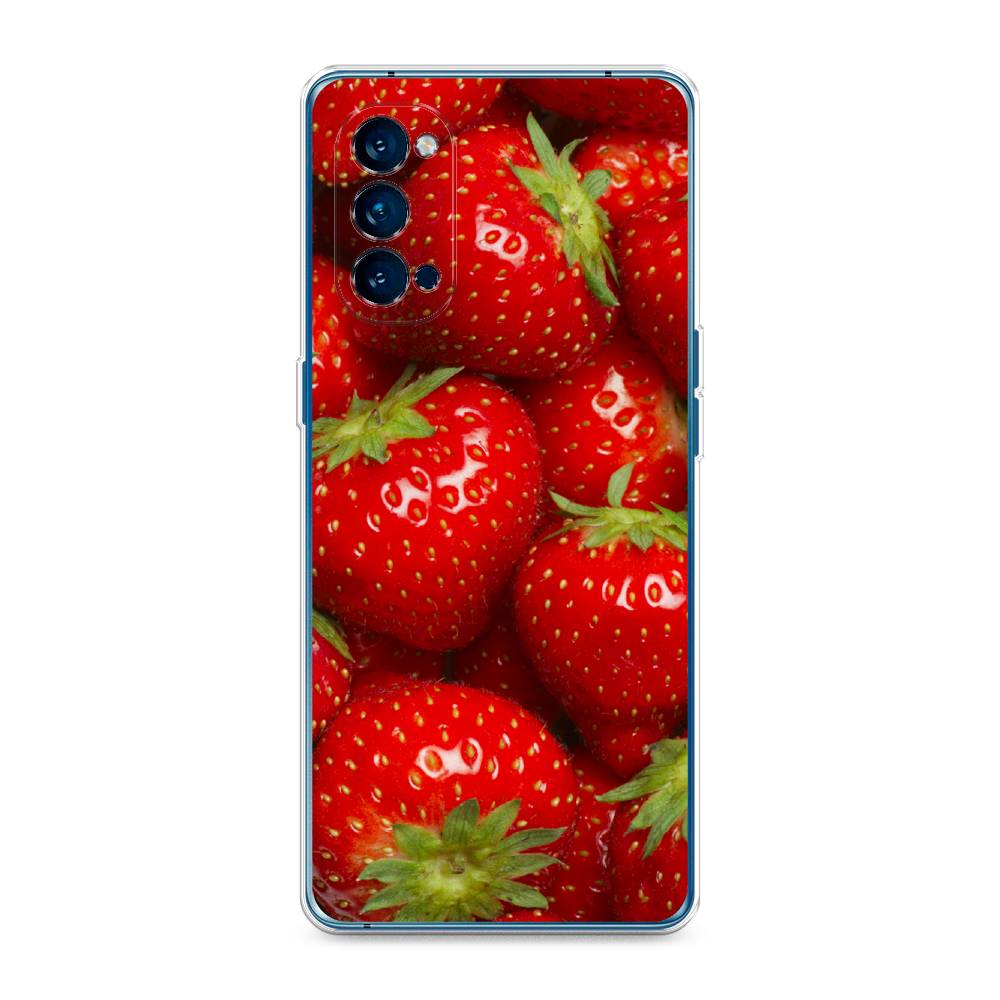 

Чехол Awog на Oppo Reno 4 Pro 5G "Клубника", Разноцветный, 253750-10