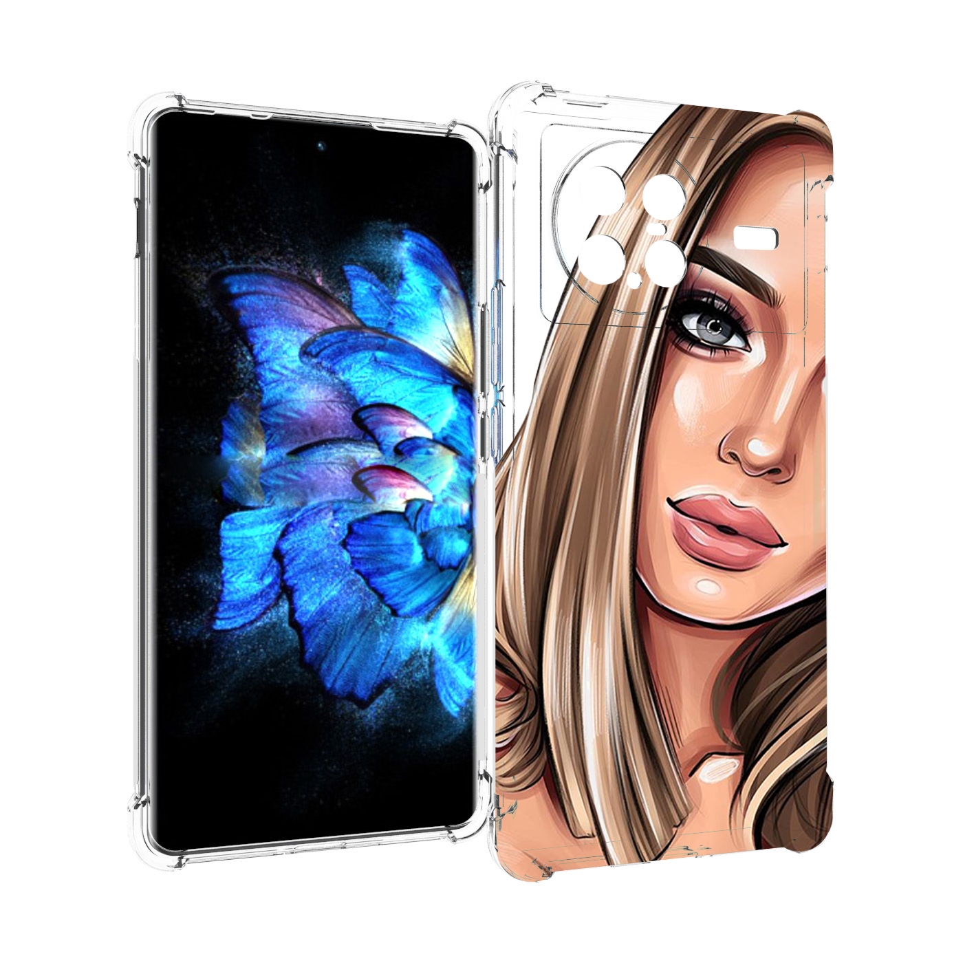

Чехол MyPads девушка-с-каре женский для Vivo X Note 5G, Прозрачный, Tocco