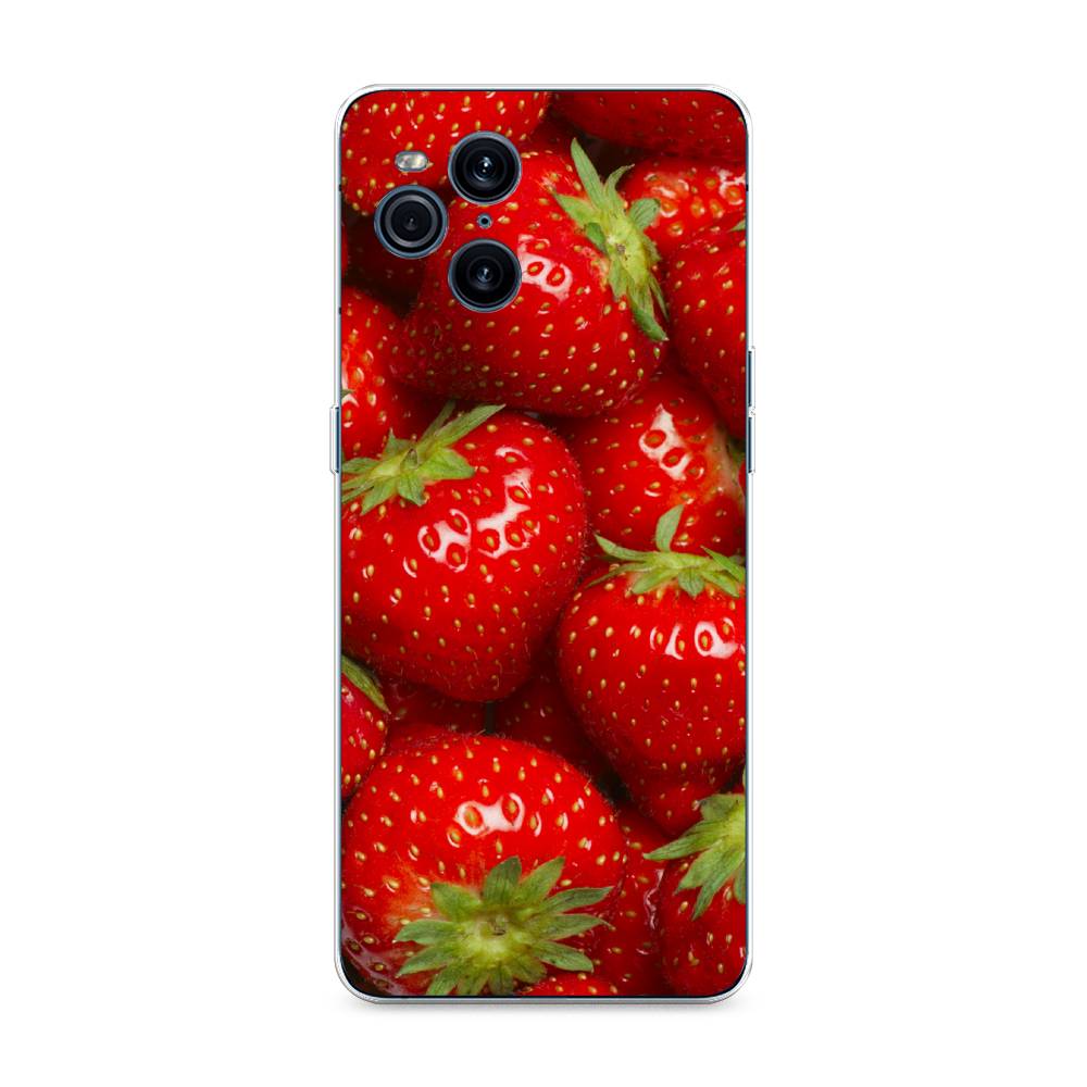

Чехол Awog на Oppo Find X3 Pro "Клубника", Разноцветный, 255750-10
