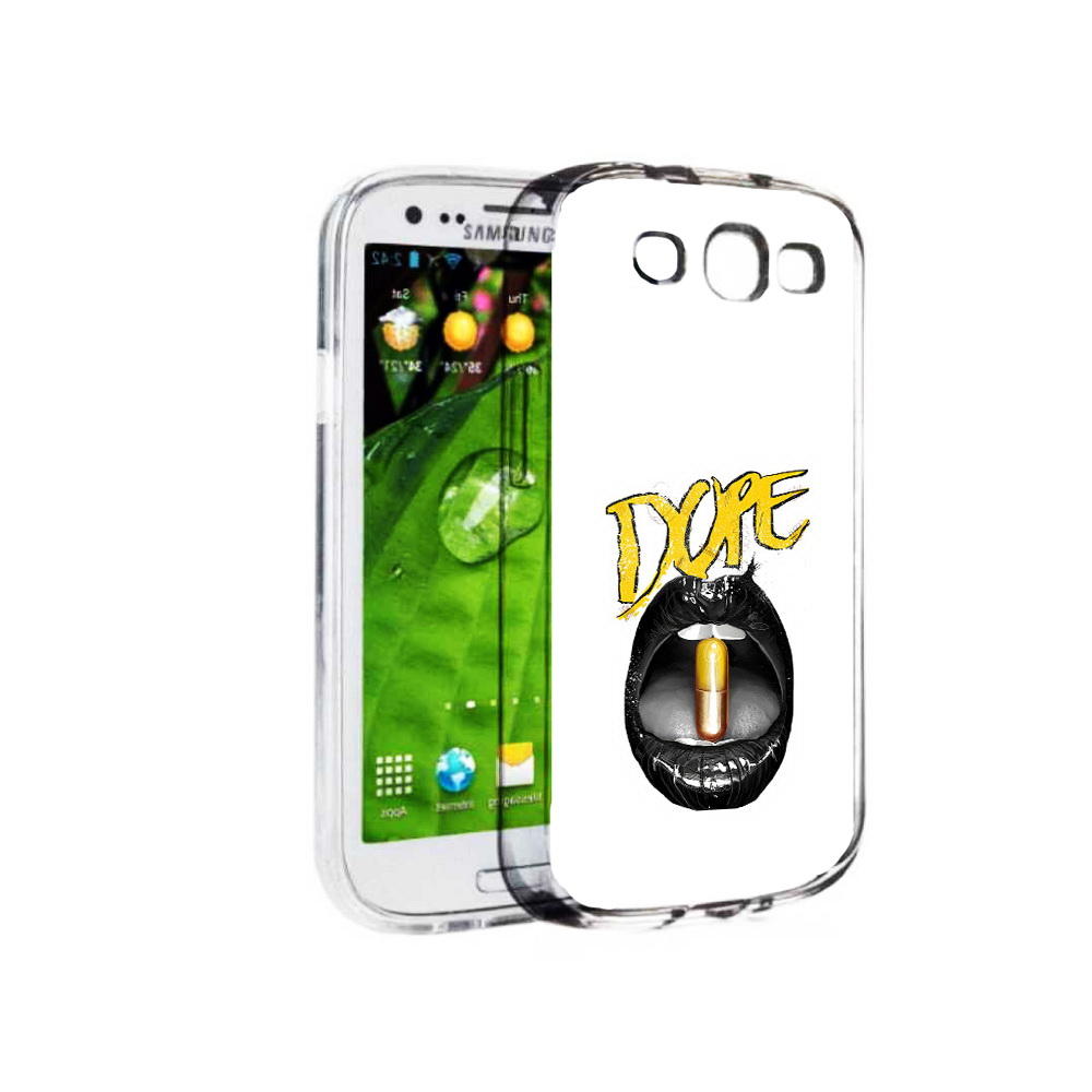 

Чехол MyPads Tocco для Samsung Galaxy S3 губы (PT123108.507.303), Прозрачный, Tocco