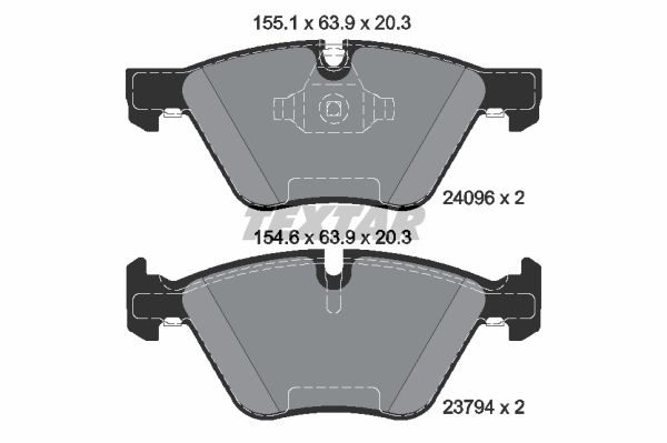 

Колодки дисковые передние с антискрип. пласт. bmw e81/82/87/88/90/92 2.0-3.0i/2.0 2409601