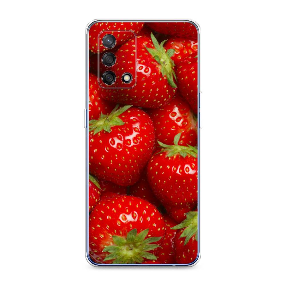 

Чехол Awog на OPPO A74 4G/F19 "Клубника", Разноцветный, 256050-10