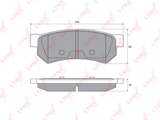 Колодки тормозные задние подходит для CHEVROLET Lacetti 1.4-2.0D 05 / Nubira 1.6-2.0D 05 100057022789