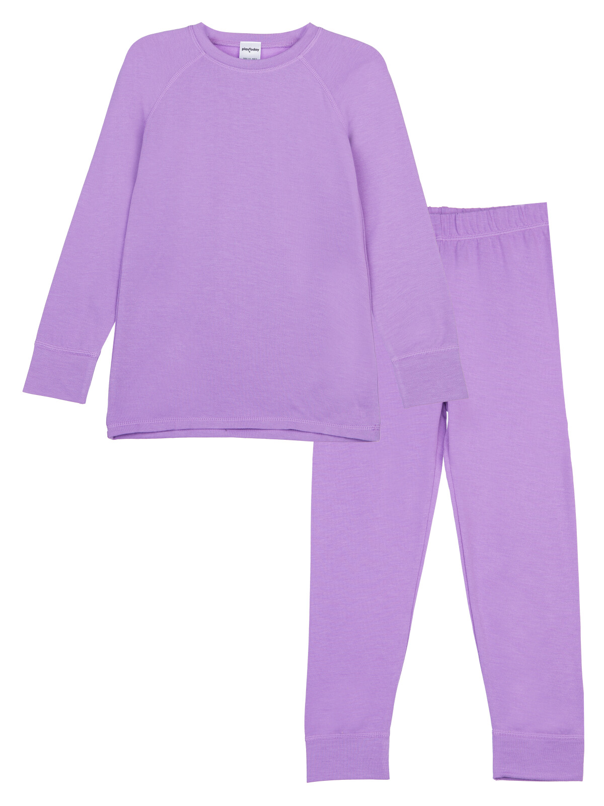 Термокомплект для девочек PlayToday: брюки, толстовка, фиолетовый, 98